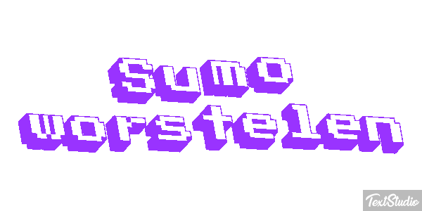 Sumo worstelen Tekst effect