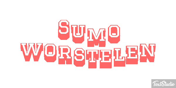 Sumo worstelen Tekst effect