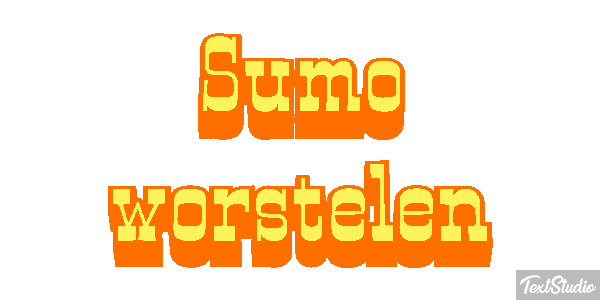 Sumo worstelen Tekst effect