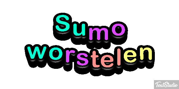 Sumo worstelen Tekst effect