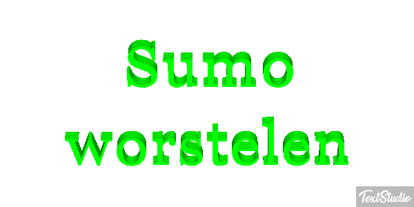 Sumo worstelen Tekst effect