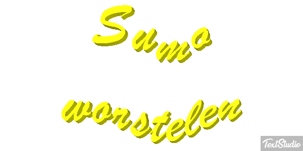 Sumo worstelen Tekst effect