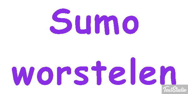 Sumo worstelen Tekst effect