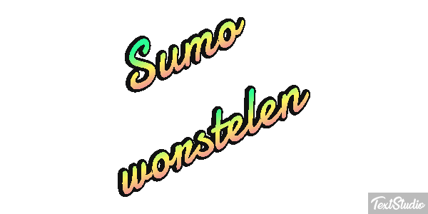 Sumo worstelen Tekst effect