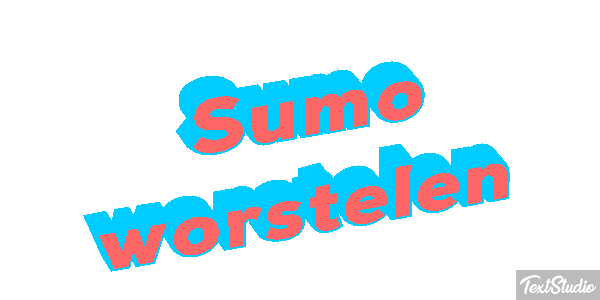 Sumo worstelen Tekst effect