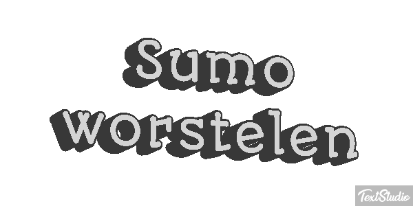 Sumo worstelen Tekst effect