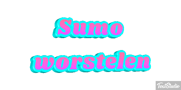 Sumo worstelen Tekst effect