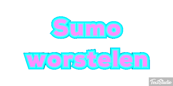 Sumo worstelen Tekst effect