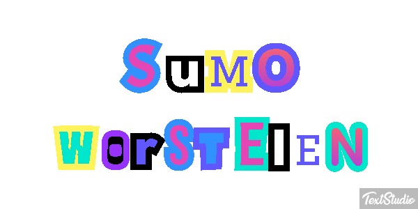 Sumo worstelen Tekst effect