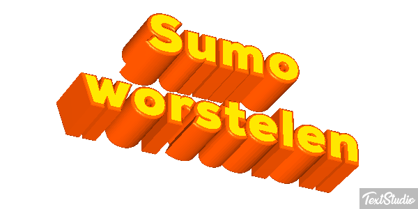 Sumo worstelen Tekst effect