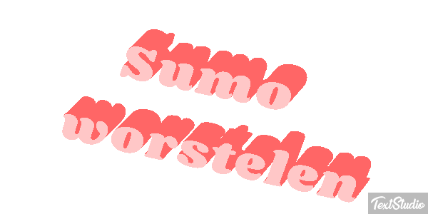 Sumo worstelen Tekst effect