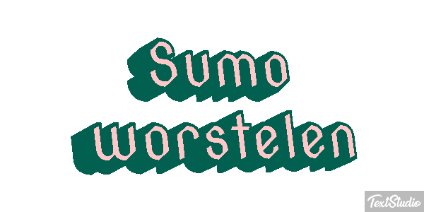 Sumo worstelen Tekst effect