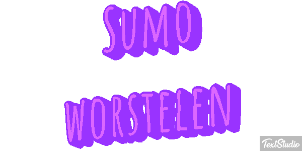 Sumo worstelen Tekst effect