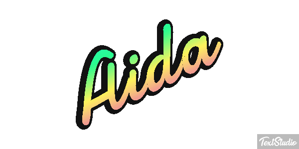 Aida Text effect