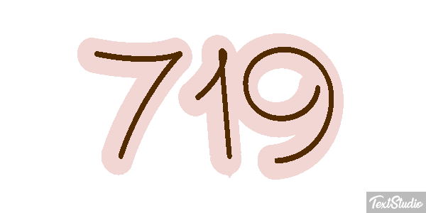719 Text effect