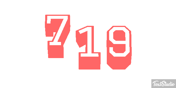 719 Text effect