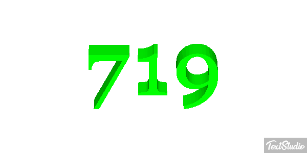 719 Text effect