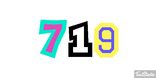 719 Text effect