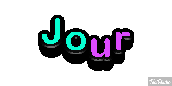 Jour Effet de texte
