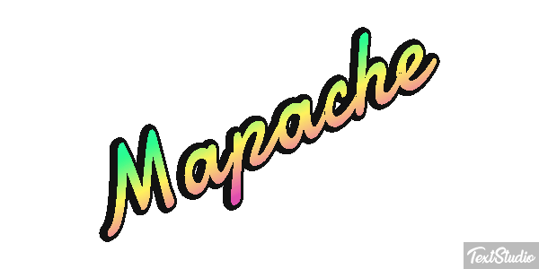 Mapache Texteffekt