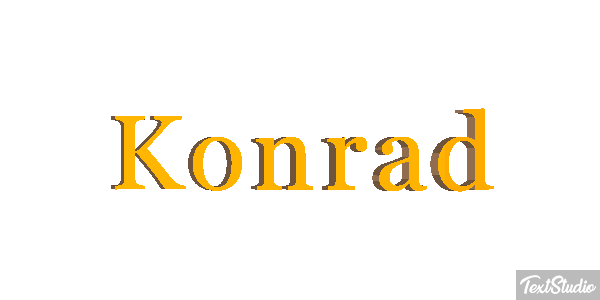 Konrad Text effect