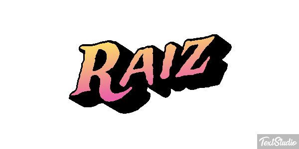 Raiz Текстовый эффект