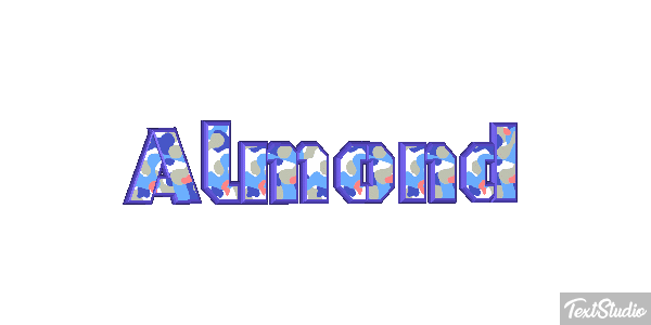 Almond Text effect
