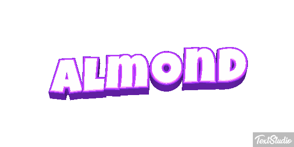Almond Text effect