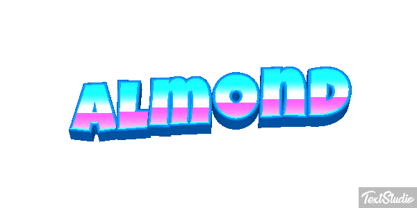 Almond Text effect