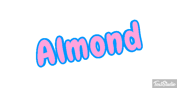 Almond Text effect