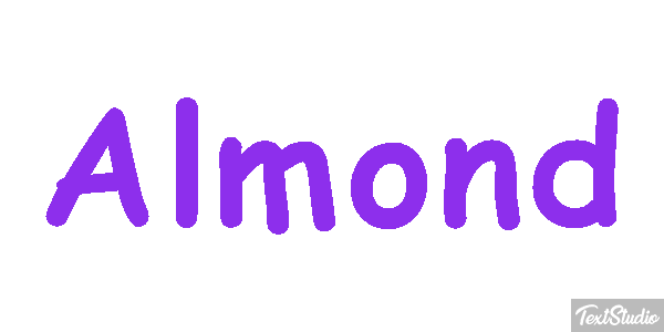 Almond Text effect