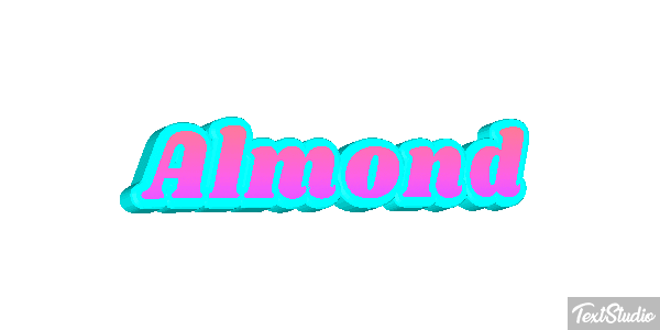 Almond Text effect