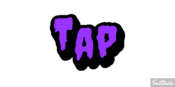 Tap Tekst effect