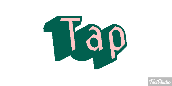 Tap Tekst effect