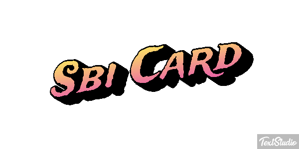 Sbi Card Efeito do texto