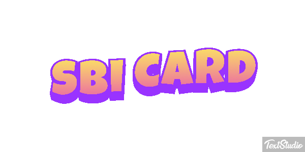 Sbi Card Efeito do texto
