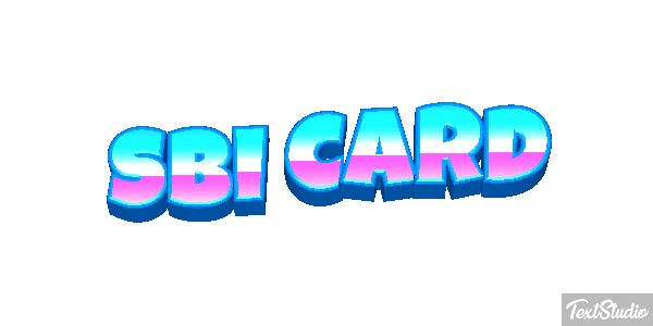 Sbi Card Efeito do texto