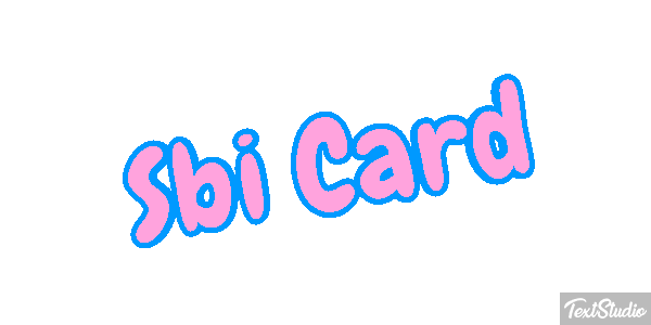 Sbi Card Efeito do texto