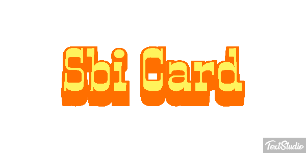 Sbi Card Efeito do texto