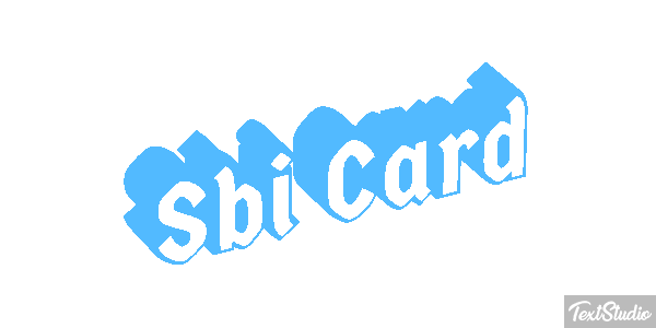 Sbi Card Efeito do texto