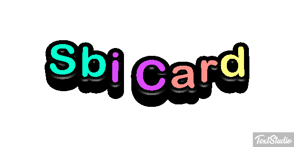 Sbi Card Efeito do texto