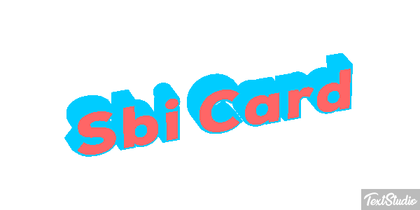 Sbi Card Efeito do texto