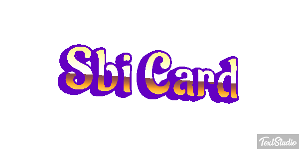 Sbi Card Efeito do texto