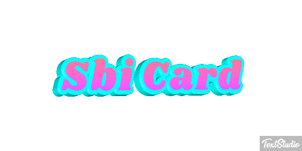 Sbi Card Efeito do texto