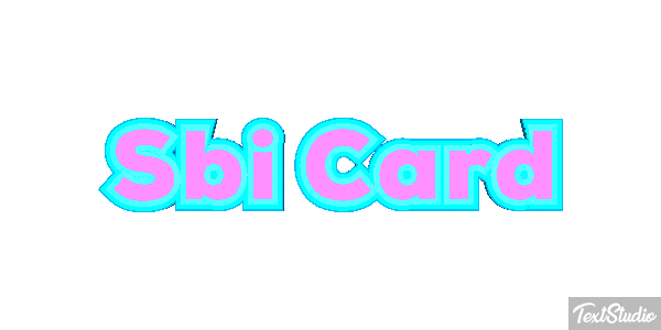 Sbi Card Efeito do texto