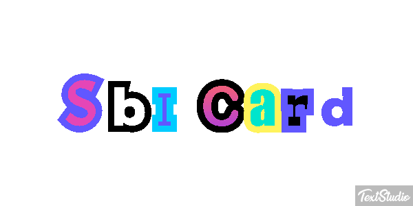 Sbi Card Efeito do texto