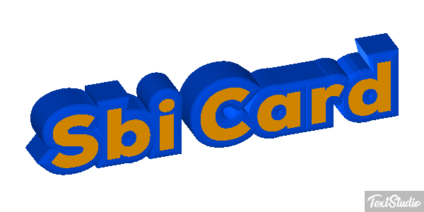 Sbi Card Efeito do texto