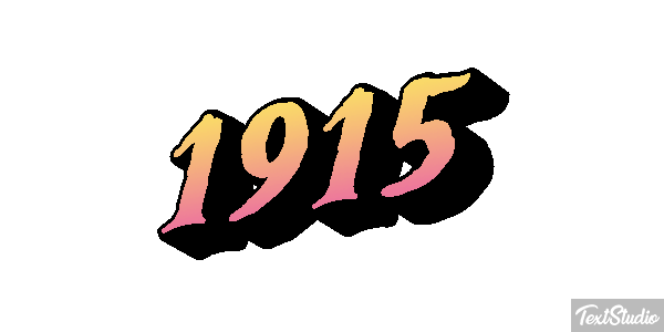 1915 Efeito do texto