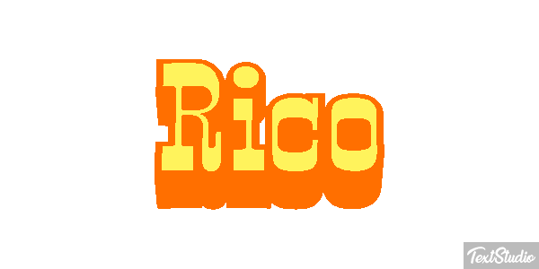 Rico Effet de texte