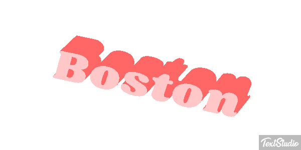 Boston Text effect